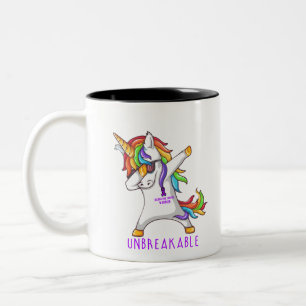 Taza Bicolor Guerrero de la COLITIS ULCEROSA irrompible