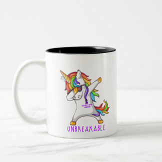 Taza Bicolor Guerrero de la COLITIS ULCEROSA irrompible
