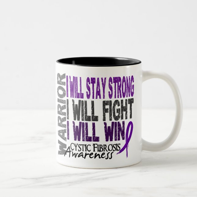 Taza Bicolor Guerrero de la fibrosis quística (Derecha)