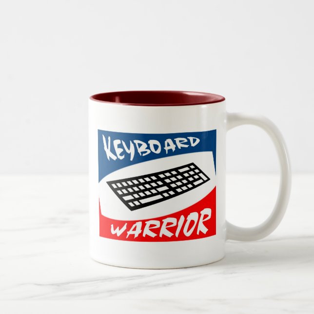 Taza Bicolor guerrero del teclado (Derecha)
