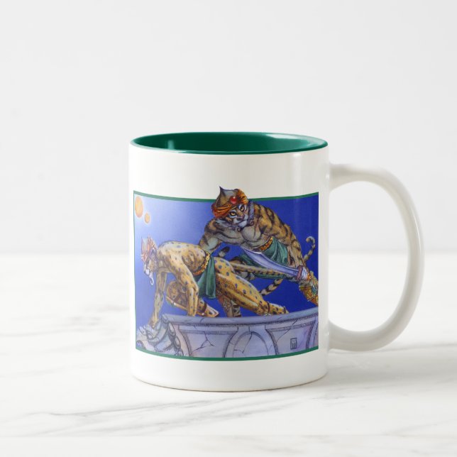Taza Bicolor Guerreros del gato (Derecha)