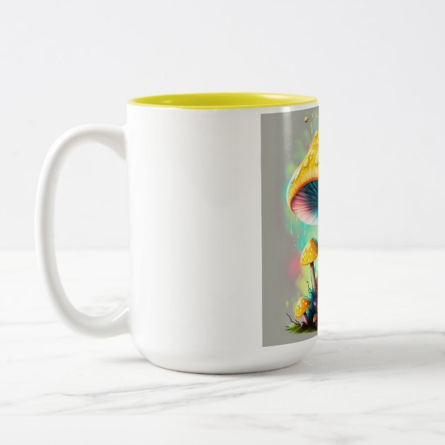 Taza Bicolor Guessowii Amanita Muscaria Mug (Izquierda)