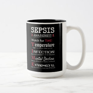 Taza Bicolor Guía de Sepsis Awareness Watch