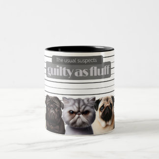 Taza Bicolor Guilty as Fluff – The Usual Suspects Mug Design