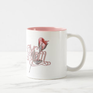 Taza Bicolor Guión de mamá y Rosa