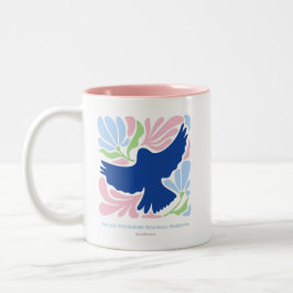 Taza Bicolor Guión inspirador Cita cristiana JW Floral