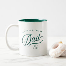 Guión moderno papá Mug Personalizado del Día del P