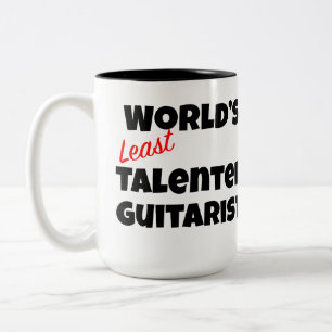 Taza Bicolor Guitarista menos talentoso del mundo