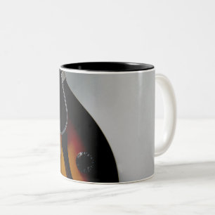 Taza Bicolor Guitarra acústica bonita