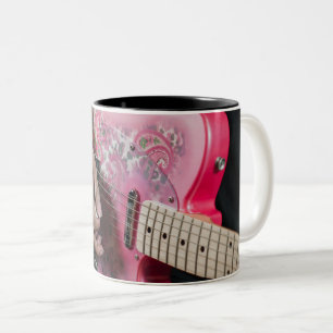 Taza Bicolor Guitarra Acústica Maravillosa