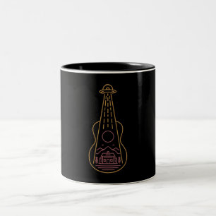 Taza Bicolor Guitarra alienígena