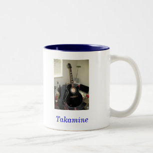 Taza Bicolor Guitarra de Takamine (taza del 2-Tono)