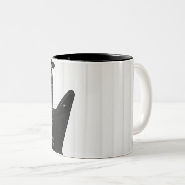 Taza Bicolor Guitarra hermosa (Anverso derecho)