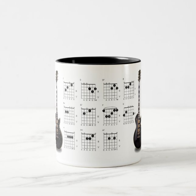 Taza Bicolor Guitarrista de inserción (Centro)