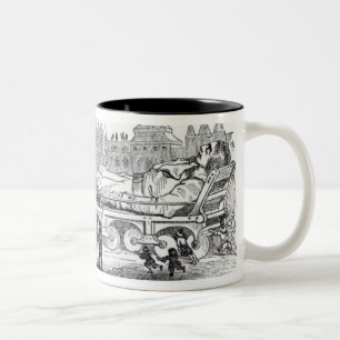 Taza Bicolor Gulliver transportó al Lilliputian