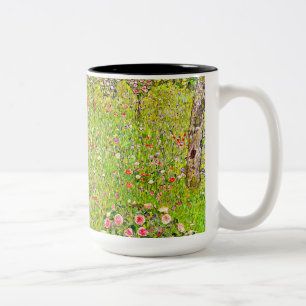 Taza Bicolor Gustav Klimt Orchard con Rosas