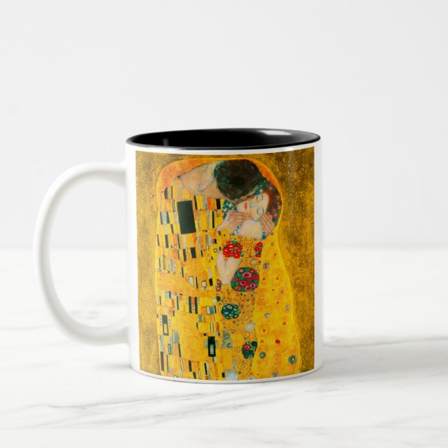 Taza Bicolor Gustav Klimt The Kiss (Izquierda)