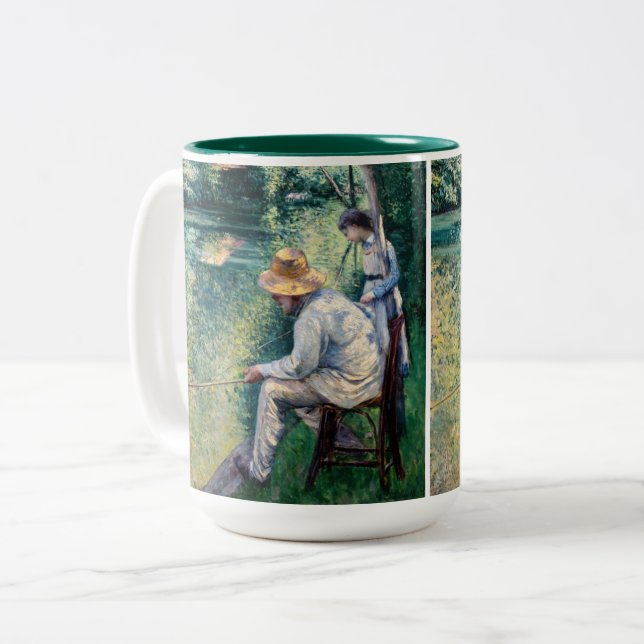Taza Bicolor Gustave Caillebotte - Angling (Anverso izquierdo)
