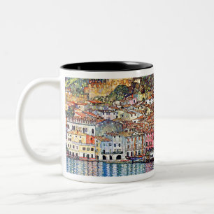 Taza Bicolor Gustavo Klimt Malcesine en el lago Garda