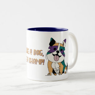 Taza Bicolor Gym Dog