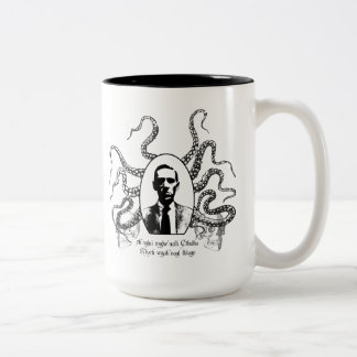 Taza Bicolor H.P. Lovecraft Mug de la condenación