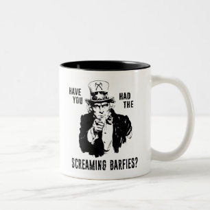 Taza Bicolor Ha tenido el ascenso en hielo de Screaming Barfies