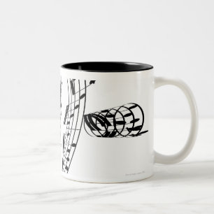 Taza Bicolor Habitación del violoncelo de J.S.Bach