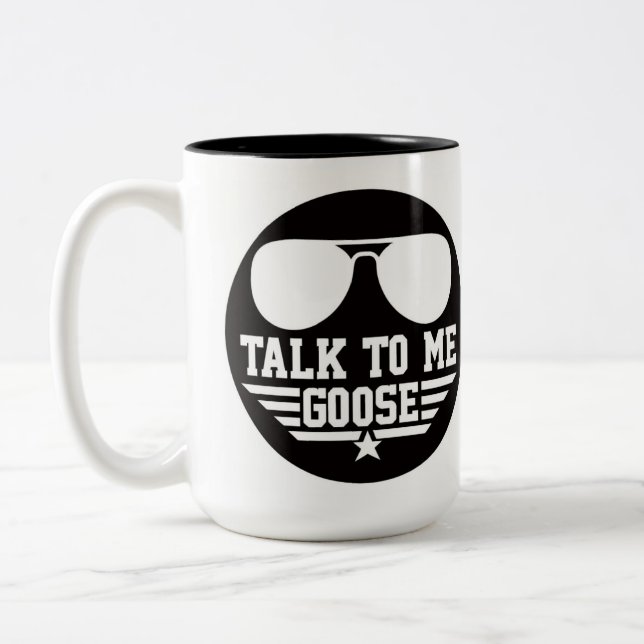 Taza Bicolor Háblame de Goose Aviators Mug (Izquierda)