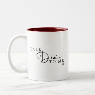 Taza Bicolor Hablar con Dizi Mug