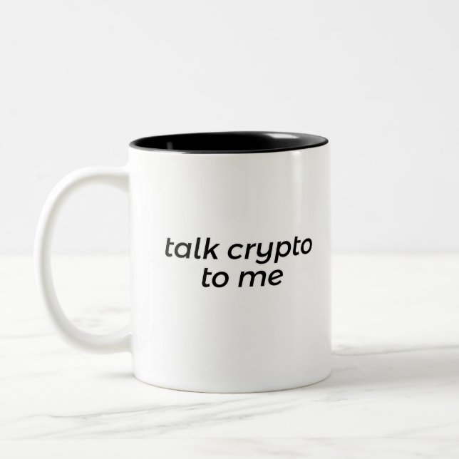 Taza Bicolor Hablar criptográfico conmigo (Izquierda)