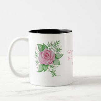 Taza Bicolor Hablar Jesus PInk Rose
