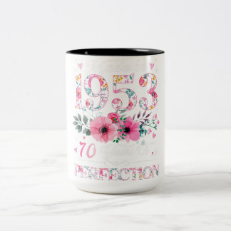Taza Bicolor Hace 70 Años Hecho En 1953 Regalo De Cumpleaños De