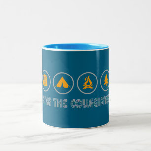 Taza Bicolor Hacer caminata por las montañas Collegiate Colorad