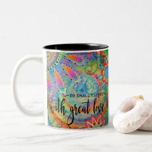 Taza Bicolor Hacer cosas pequeñas
