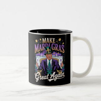 Taza Bicolor Hacer grande de nuevo el arte Fiesta al Mardi Gras