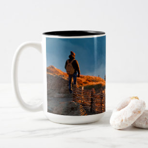 Taza Bicolor Hacer que su propio Personalizado tenga dos fotos