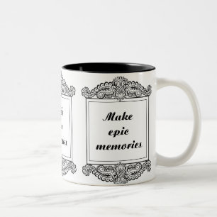 Taza Bicolor Hacer recuerdos épicos - Citas positivas
