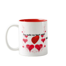 Hacer sonreír su corazón - Amo Mug Diseño Personal
