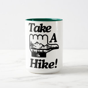 Taza Bicolor Hacer Una Senderismo