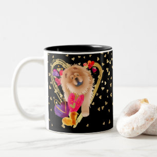 Taza Bicolor HACES QUE MI CORAZÓN SE VAYA BIEN - Chow mug