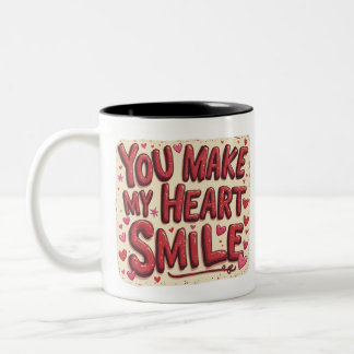 Taza Bicolor Haces sonreír mi corazón - Corto ingenio de San Va