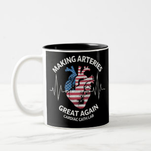 Taza Bicolor Haciendo las Arterias Grandes de Nuevo Laboratorio