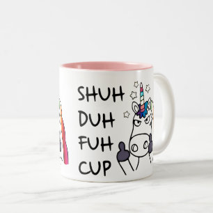 Taza Bicolor HACIENDO UN CHUCO DE LA FANTÁSTICA Copa, Unicorn 