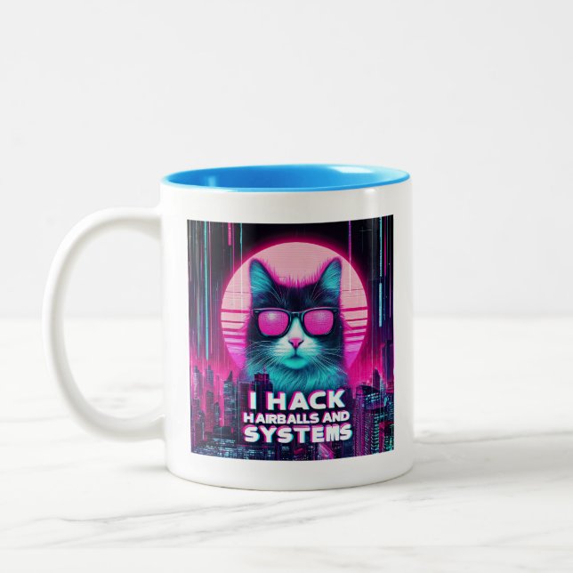 Taza Bicolor Hack Hairball and Systems (Izquierda)
