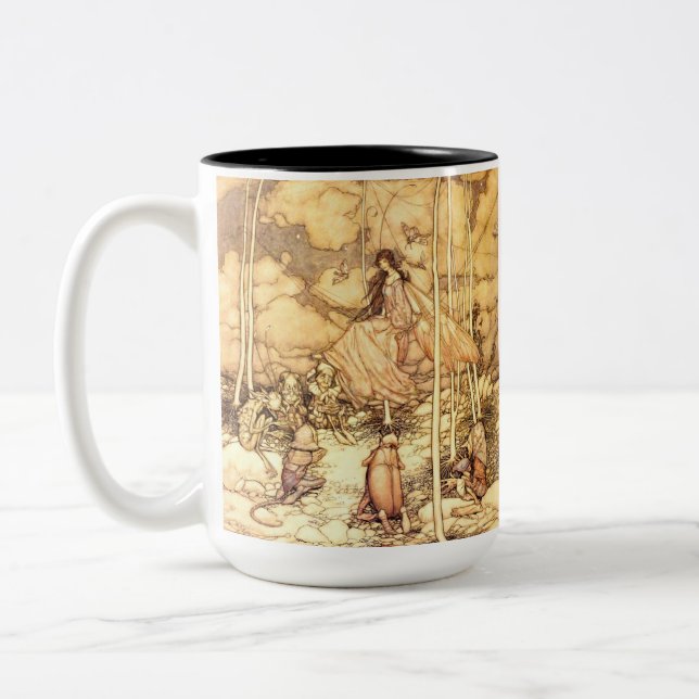 Taza Bicolor Hada Arthur Rackham (Izquierda)