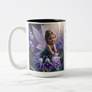 Taza Bicolor Hada de la Flor de Espuela de Caballero