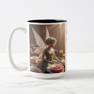 Taza Bicolor Hada de la Flor de Rosa