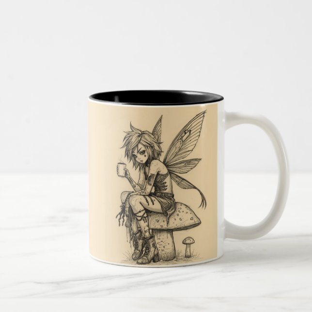 Taza Bicolor Hada del Café (Derecha)
