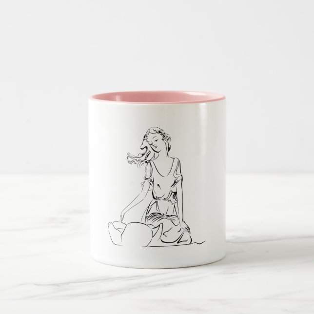Taza Bicolor Hada sentada… (Centro)