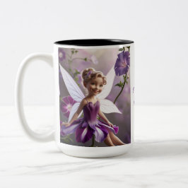 Taza Bicolor Hadas de flores de gloria de la mañana